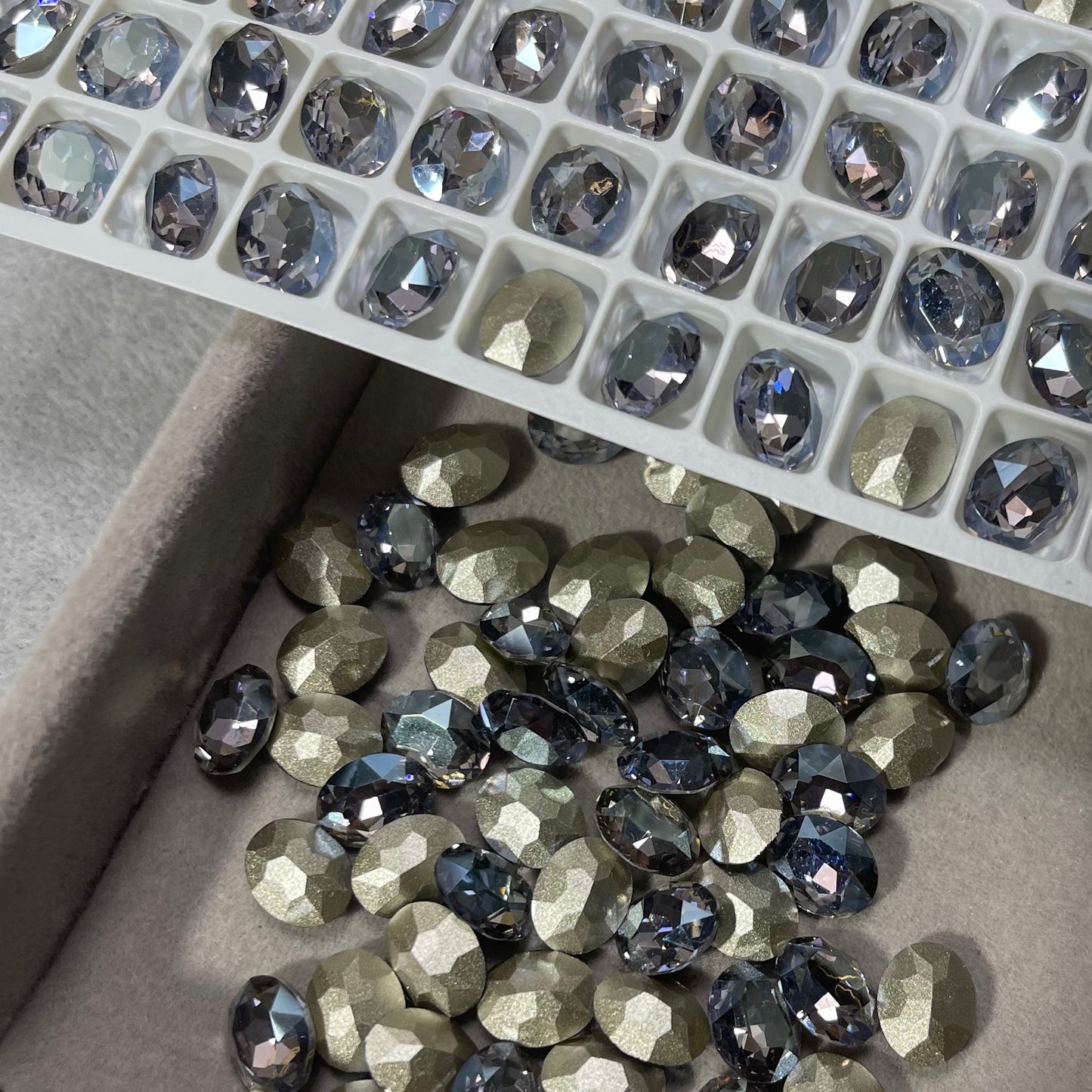 Medium-sized Oval Zircon-luxury nail or DIY